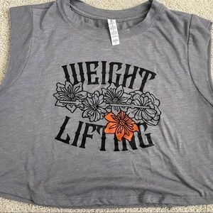 Barbells & Mimosas Weightlifting Crop